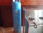 Gas Cylinder With Hopper Bar