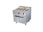 Gas Pasta Cooker with Cabinet - 12 Buckets