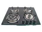 Gas Stove 4 Burner Glass Top