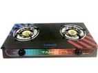 Gas Stove Two Burner Glass Top Taiko