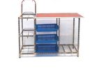 Gas Table With Plate Rack