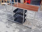 Gas tables with plate rack