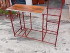 Gas tables with plate rack