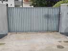 Gate with steel frame