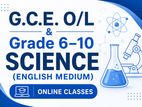 G.C.E. O/L with Grade 6–10 Science (English Medium) – Online Classes