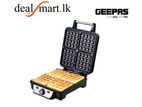 Geepas Gwm5417 4 Slice Non-Stick Electric Belgian Waffle Maker