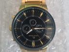 Gold-Tone Men's Analog Watch