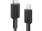 Genuine Anker 322 USB-C to Lightning Cable - Black