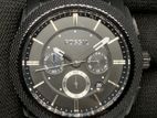 Genuine Fossil Chronograph Black Silicone Watch FS-4487