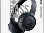 Genuine JBL TUNE 500 Wired On-Ear Headphones - Black