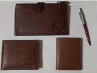 Leather Wallet Set