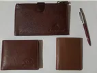 Leather Wallet Set