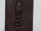 Genuine Leather Crocodile Head Walley