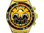 Genuine Modio MR50 Smart Watch with 4 Straps - Gold