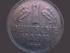 Old Germany 1 Deutsche Mark 1950