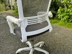 GF318 Ash & White Office Chair