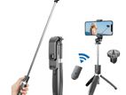 Gimbal Stabilizer Selfie Stick Foldable Wireless Tripod with Bluetooth