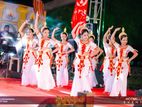 Girls dancing group for event