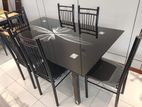 Glass 6 seater table set