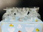 GLASS 6PCS ICE CREAM CUP SET-IC82-1