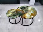 Glass Coffee Table Double 240915