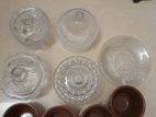 Glass desert bowls
