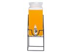 Glass Juice Dispenser With Stand Single