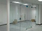 Glass partitions