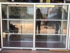 Glass Show Cases With Steel Bar Racks