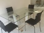 Glass Table with Chairs