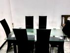 Glass Table with 6 Chairs