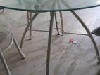 Glass Table and Chair