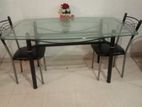 Glass Table With 6 Chairs