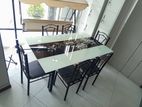 Glass Top 6 Chair Dining Table