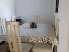 Glass Top Dining Table with 6 Chairs