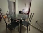 Glass Top Dinning Table With 04 Chairs