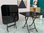Glass Top Folding Table 70cm