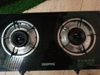 Glass Top Two Burner Gas Cooker