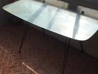 Glass Topped Dining Table