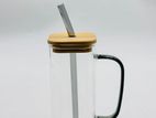 Glass Tumbler with Bamboo Lid
