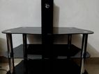 Glass type tv stand