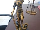 Goddess Of Justice Statue Gold Color