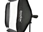 Godox S-Type Bowens Mount Flash Bracket with Softbox Kit (40x40cm)