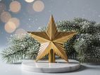 Gold Christmas Tree Top Star (small) – Hanging Decoration