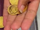 Gold Coins and Gemstone