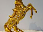 Gold Horse Sculpture