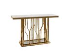 Gold Marble Top Console Table