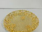 Gold Round Serving Tray