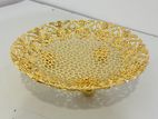 Gold Round Serving Tray