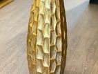 Gold Rustic Steel Vase